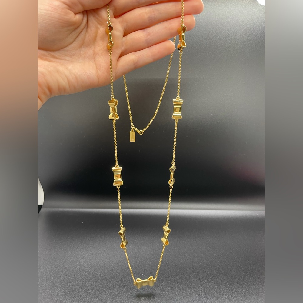 Kate Spade Necklace ✨ Gold Bows